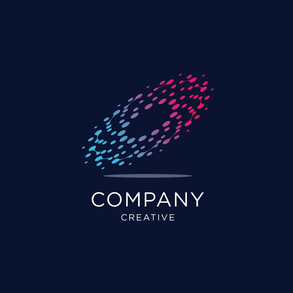 Molecule logo template icon, science genetics logotype, DNA helix. Genetic analysis, research biotech code DNA, molecules. Biotechnology genome chromosome vector