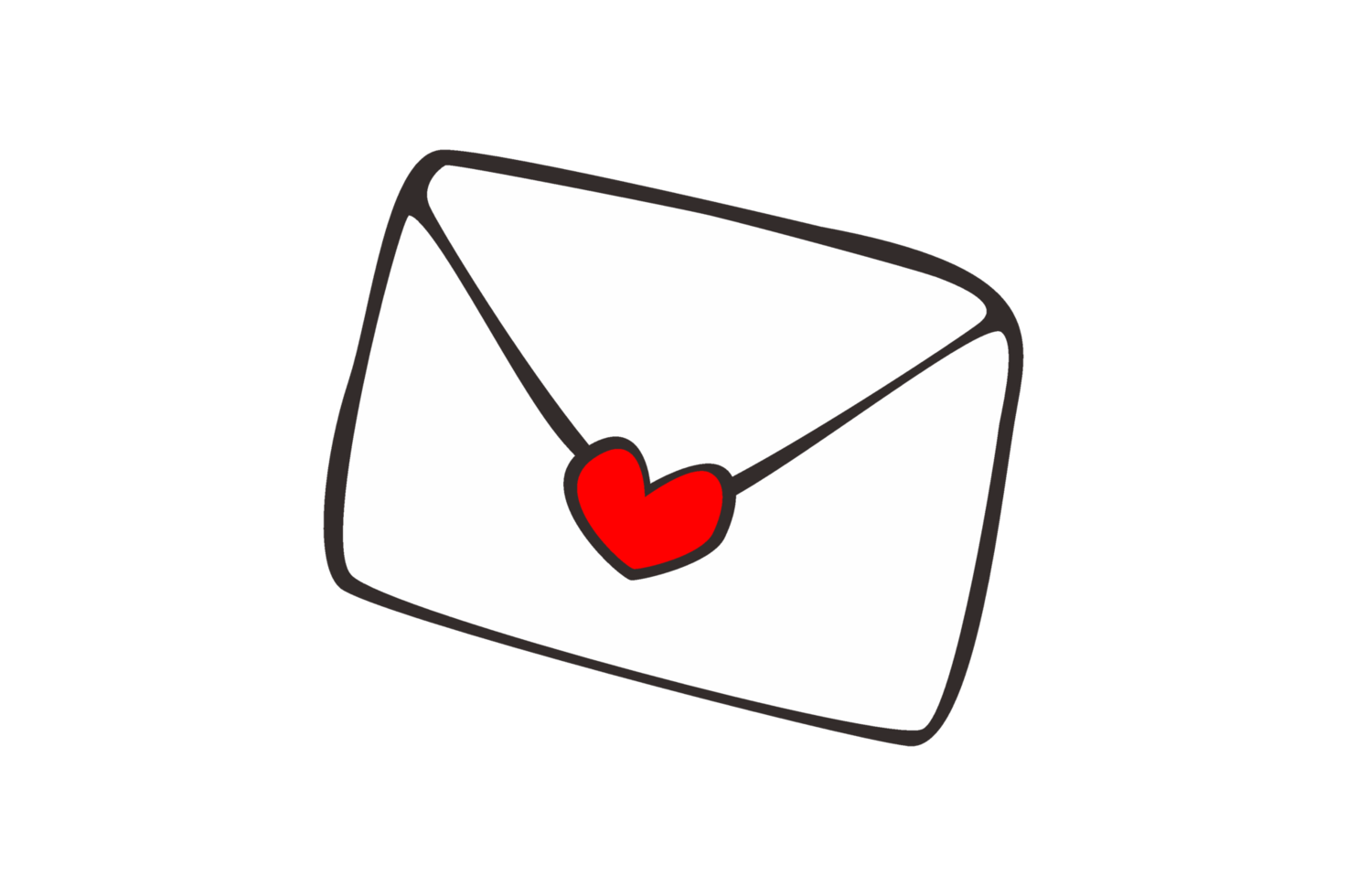 Valentine Day - Love Letter Envelope png