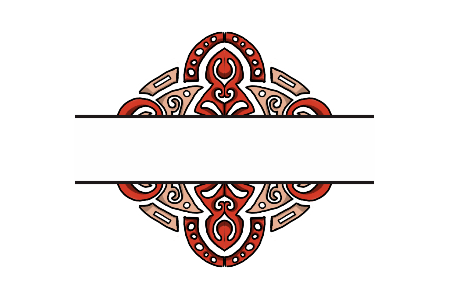 Red Chinese Style Ornament Border Design png