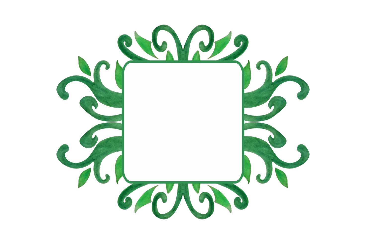 vert plante flore ornement frontière conception png