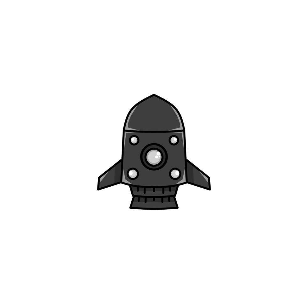 spaceship icon, a simple spaceship design with an elegant concept vector