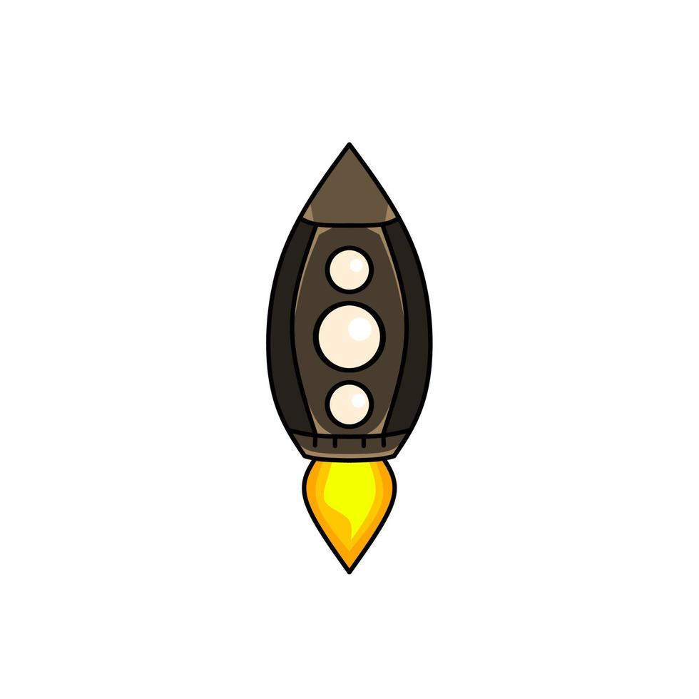 spaceship icon, a simple spaceship design with an elegant concept vector