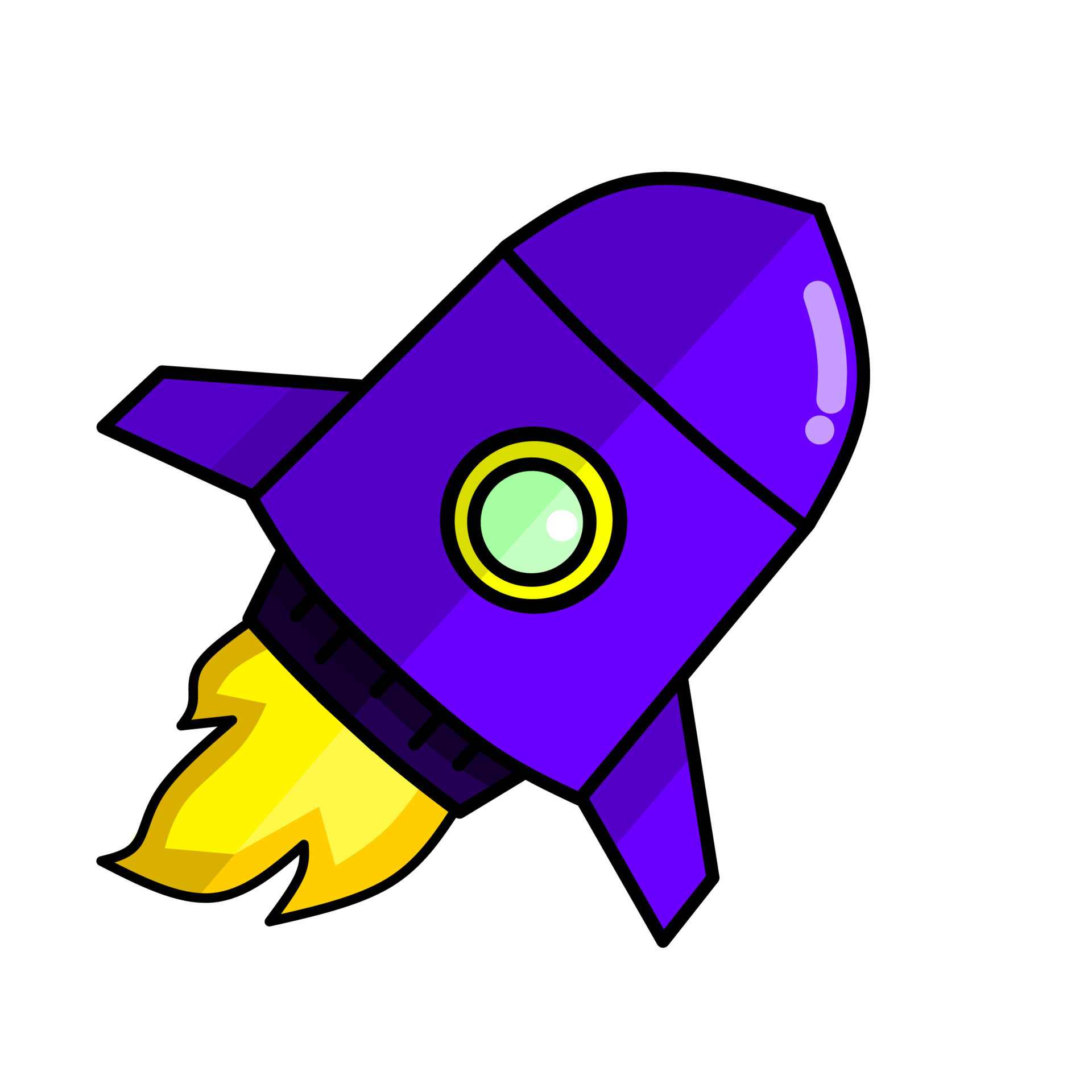 spaceship icon, a simple spaceship design with an elegant concept