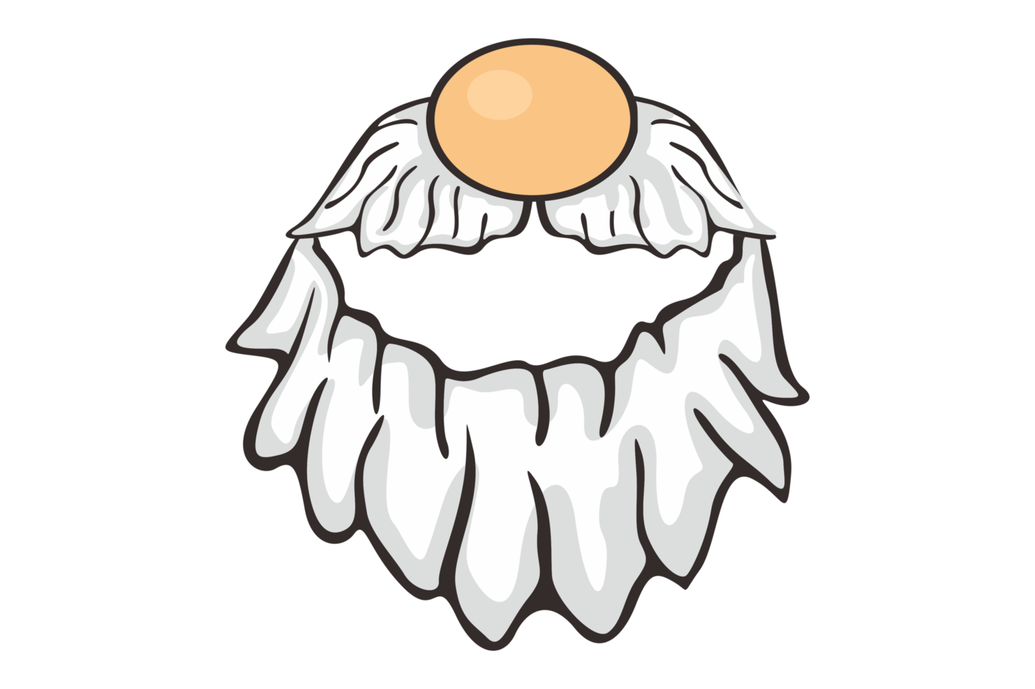 Natal item - santa claus bigode e barba png