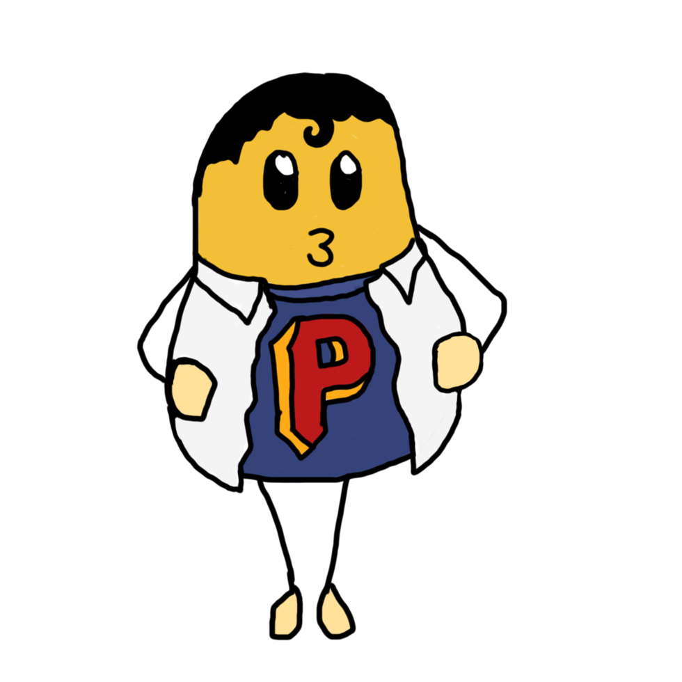Potato Cartoon Characters With Various Professions - Superman Potato png