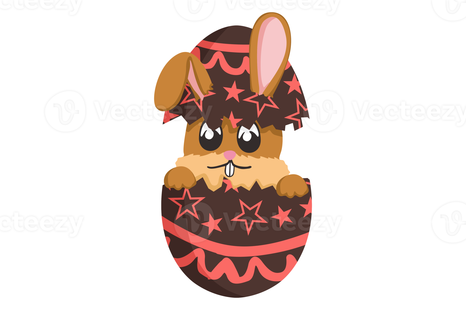 Free Easter Bunny A Cute Bunny Inside a Cracked Egg with a Beautiful