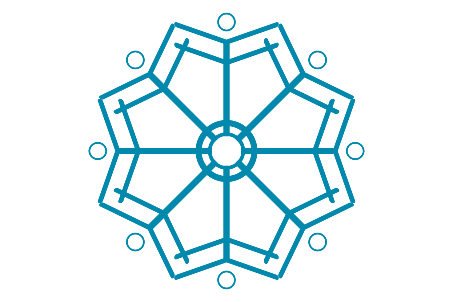 Winter - Snowflake Art png
