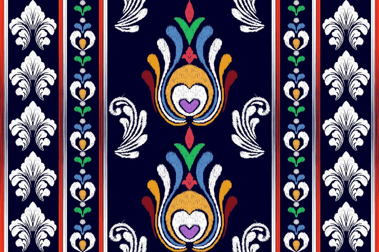 patchwork floral pattern with paisley and indian flower motifs. damask style pattern for textil and decoration vector