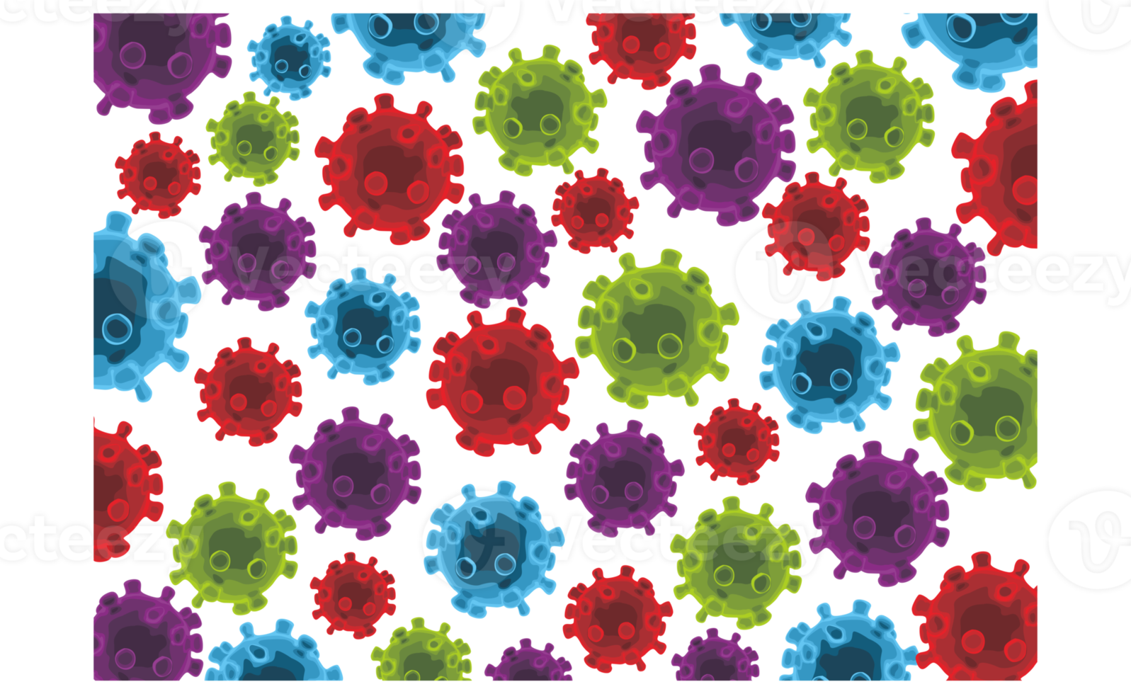 corona virus patroon achtergrond ontwerp png