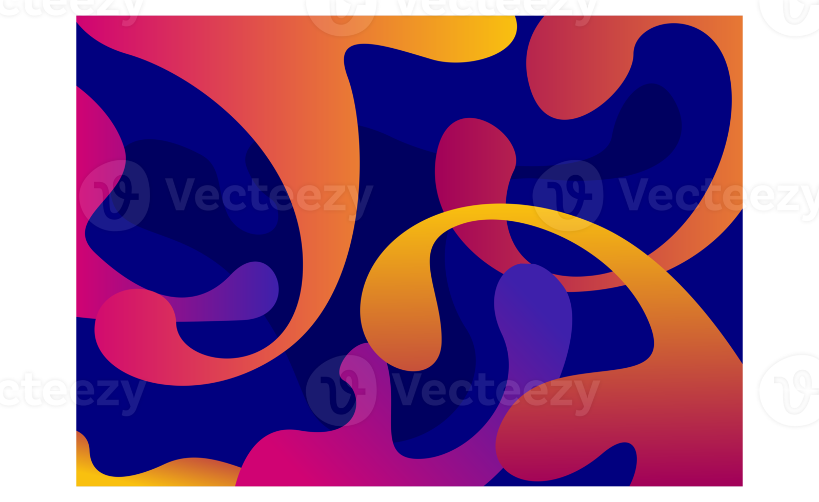Abstract Modern Futuristic Multicolor Waving Background png
