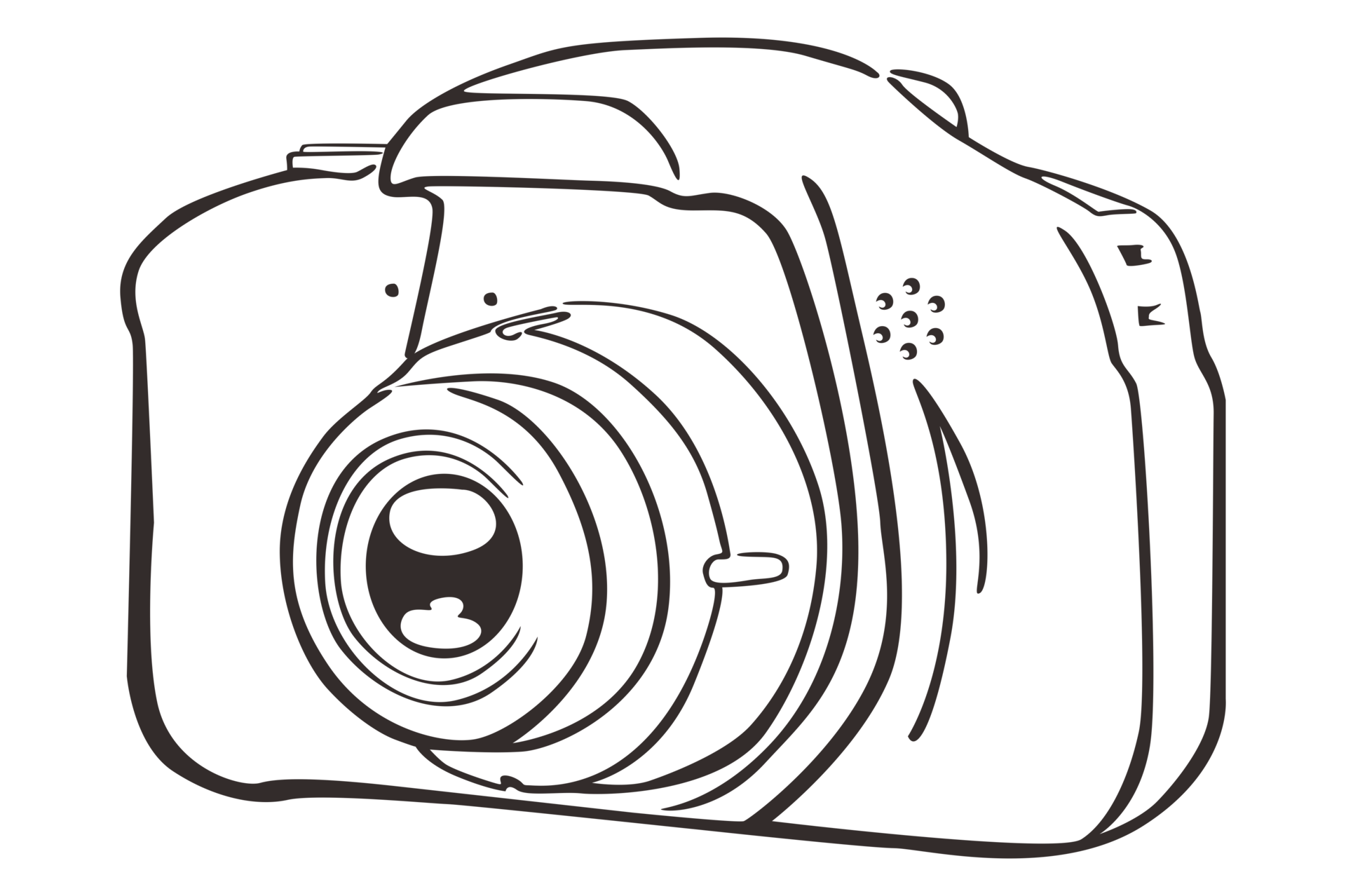 Technology Camera Line Art 21910525 PNG