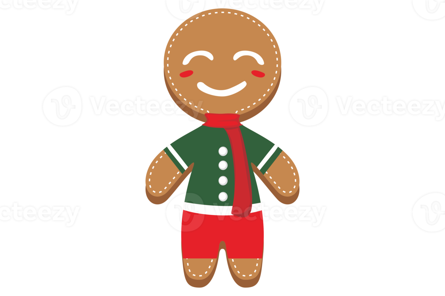 Navidad - pan de jengibre sonriente masculino personas conformado png