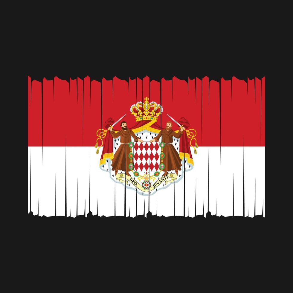 Monaco Flag Vector Illustration