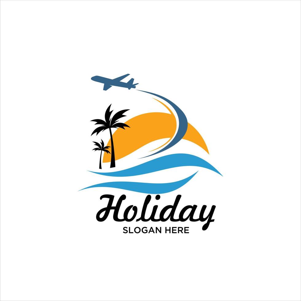 Summer holidays design Labels, Badges, emblem, vector illustration