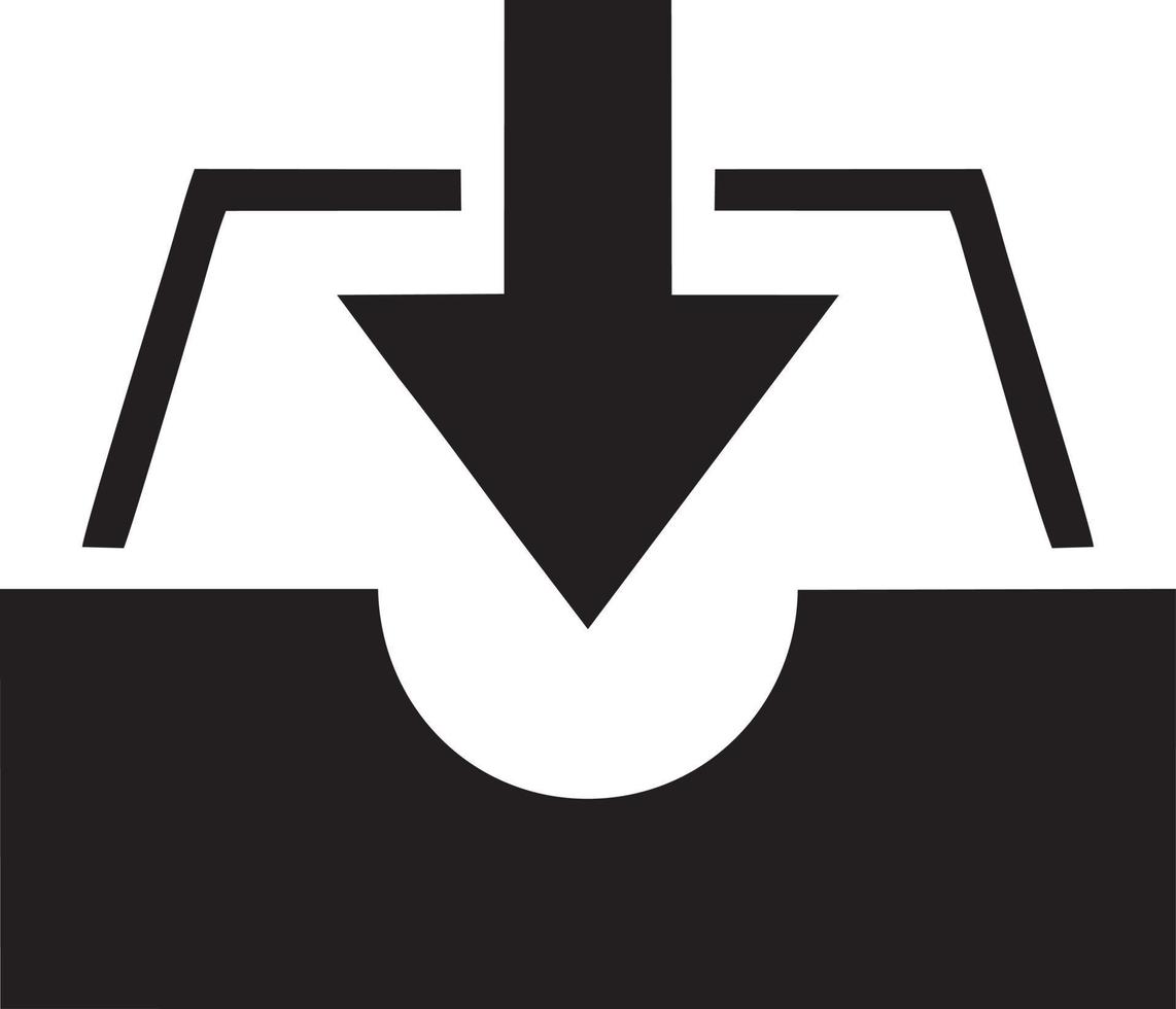 Download icon symbol image vector. Illustration of the down load design. EPS 10 vector