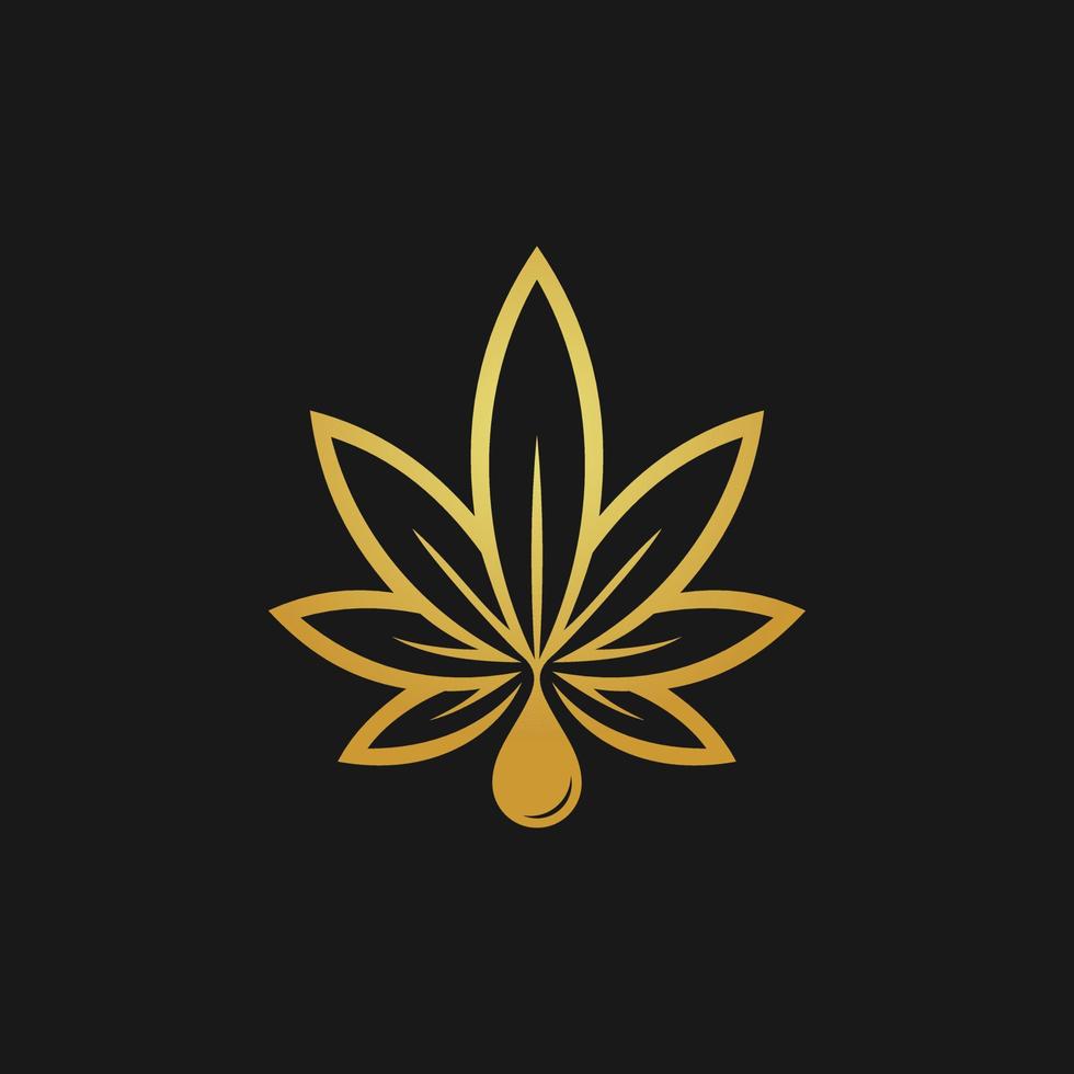 a unique cbd oil vector you can use as a logo, label
