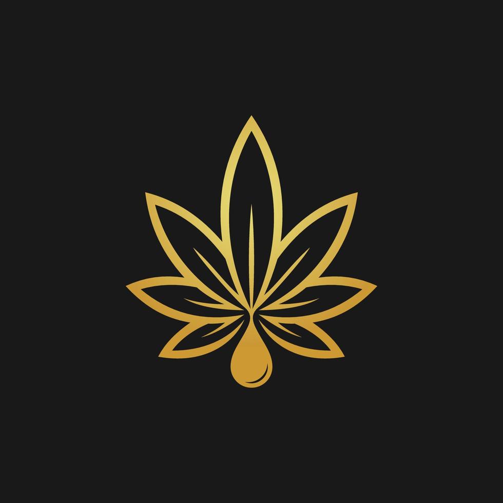 a unique cbd oil vector you can use as a logo, label