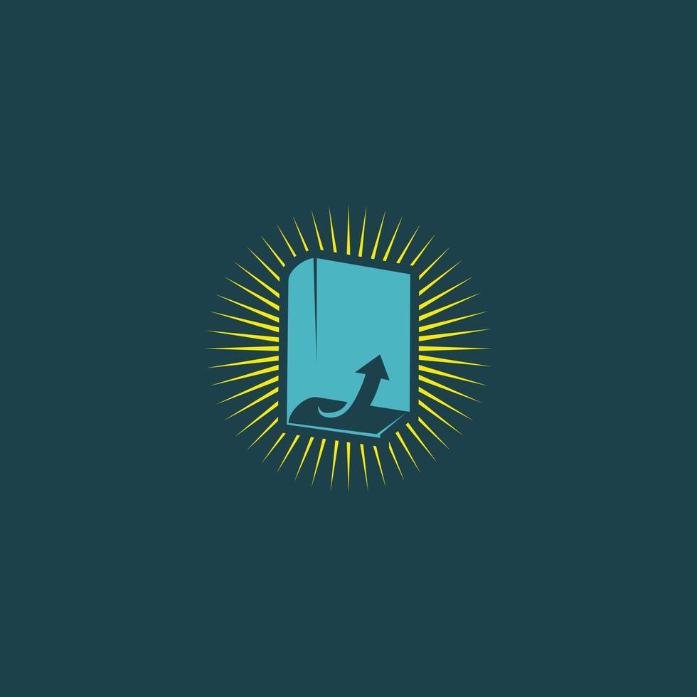 the book shines with improvement vector