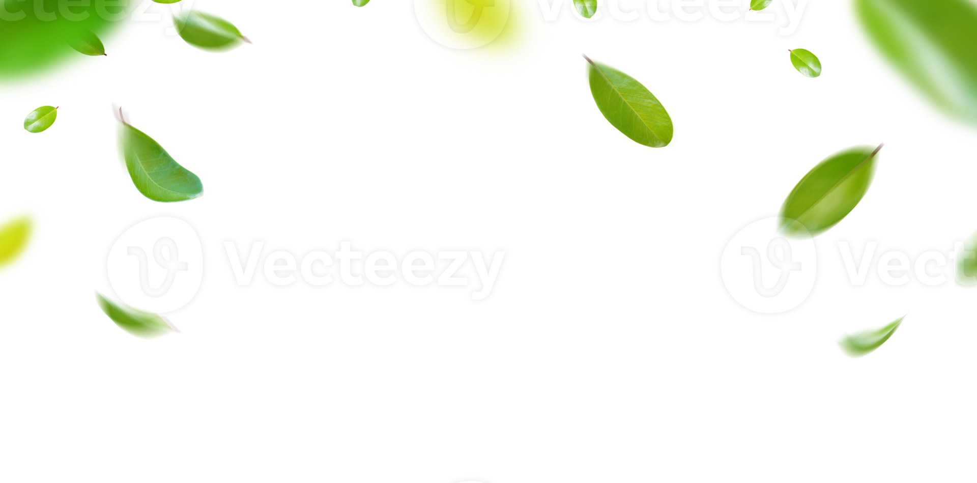 Green Floating Leaves Flying Leaves Green Leaf Dancing, Air Purifier Atmosphere Simple Main Picture png