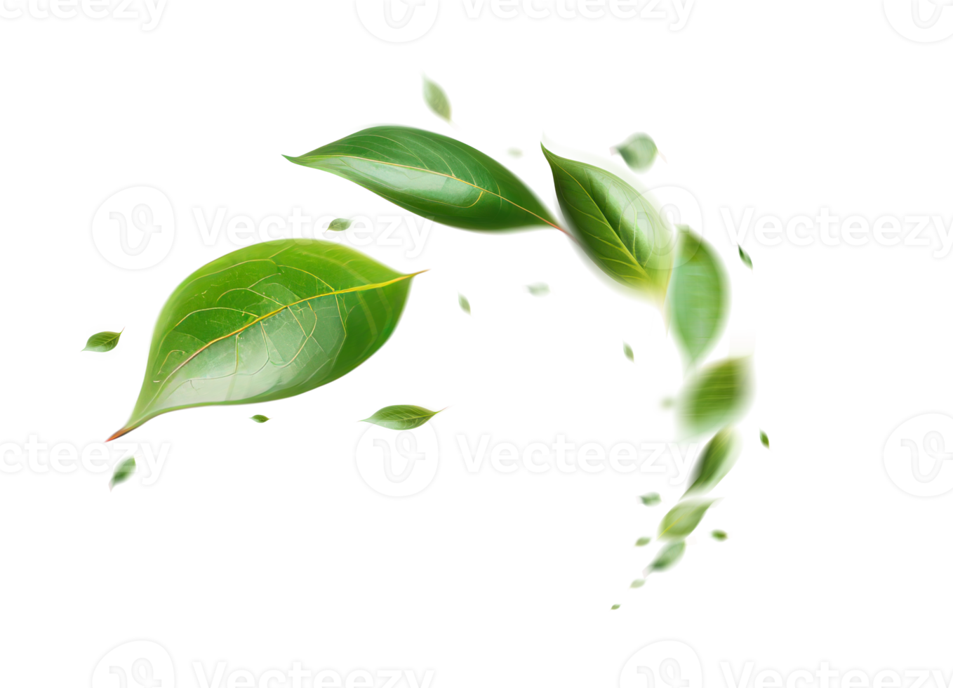 Green Floating Leaves Flying Leaves Green Leaf Dancing, Air Purifier Atmosphere Simple Main Picture png