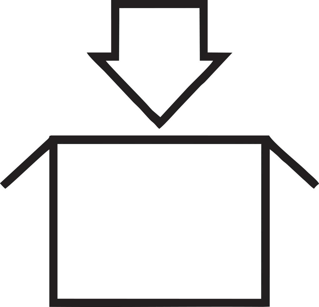 Download icon symbol image vector. Illustration of the down load design. EPS 10 vector
