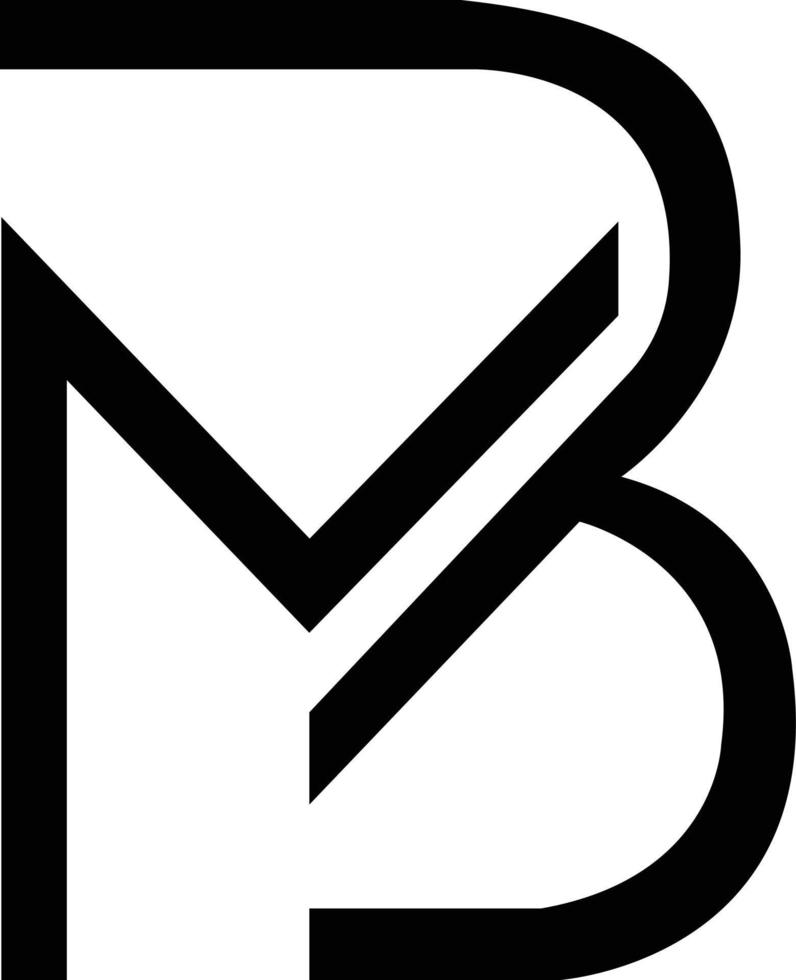 MB creative logo vector