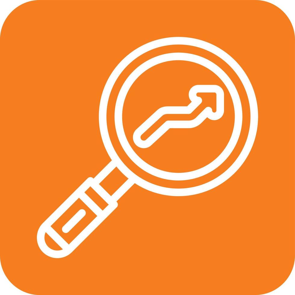 Search graph Vector Icon Design Illustration