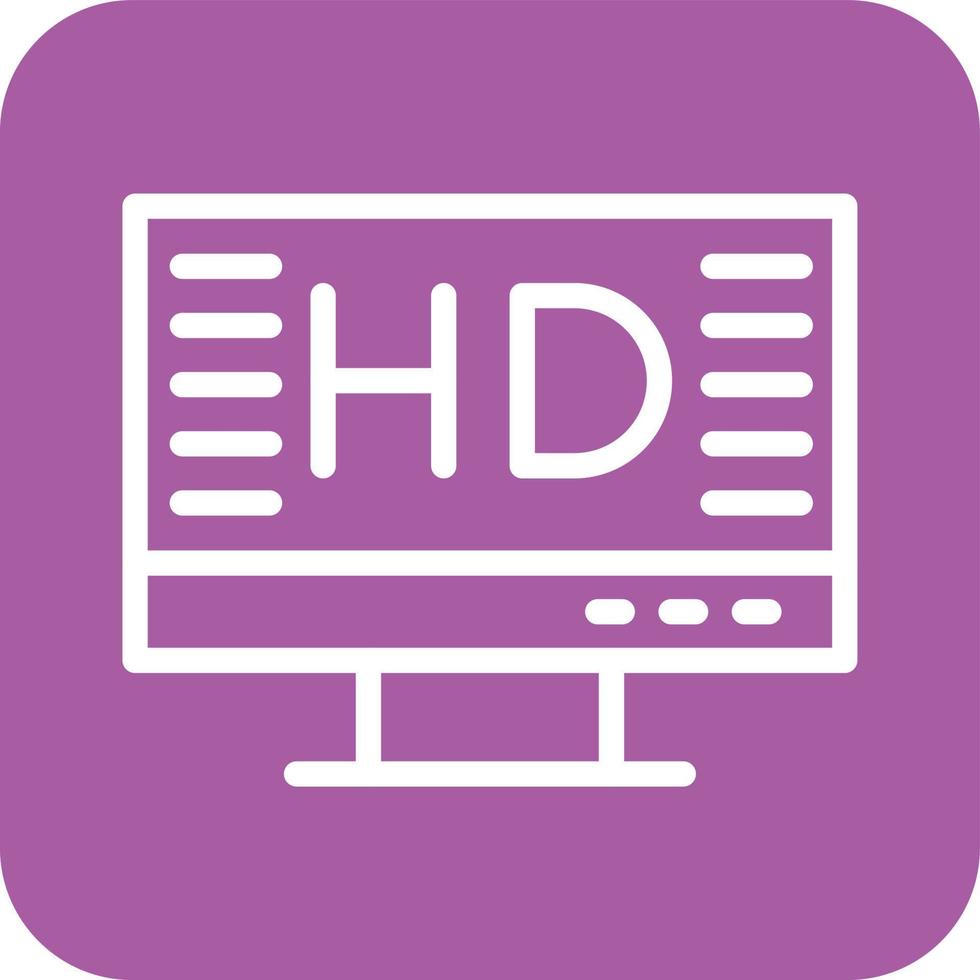 Hd screen Vector Icon Design Illustration