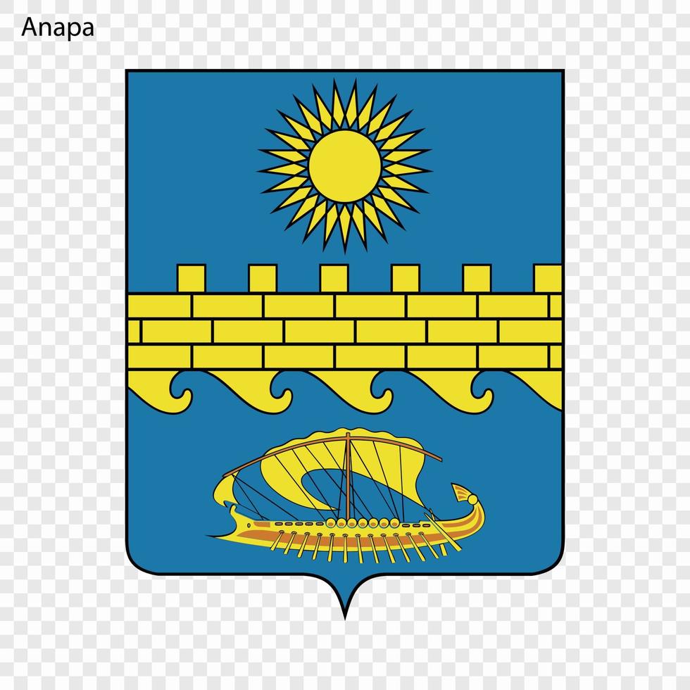 Anapa Emblem City of Russia. vector