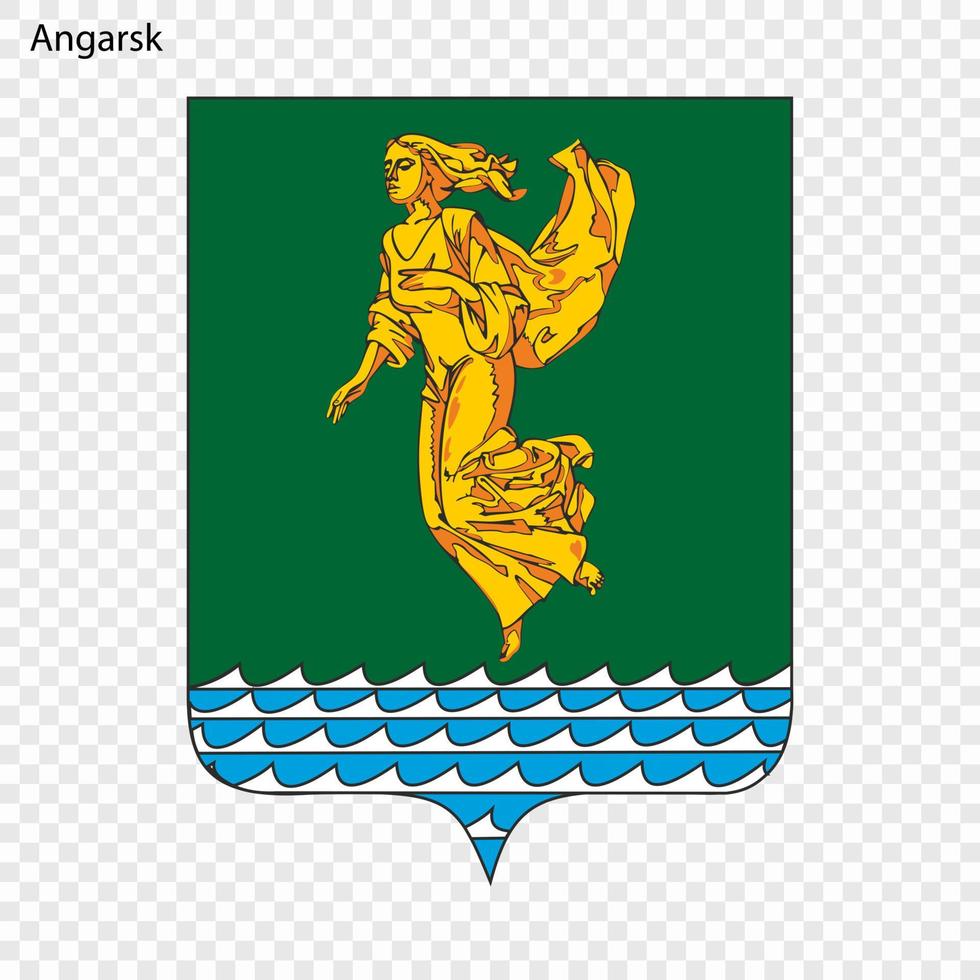 Angarsk Emblem City of Russia. vector