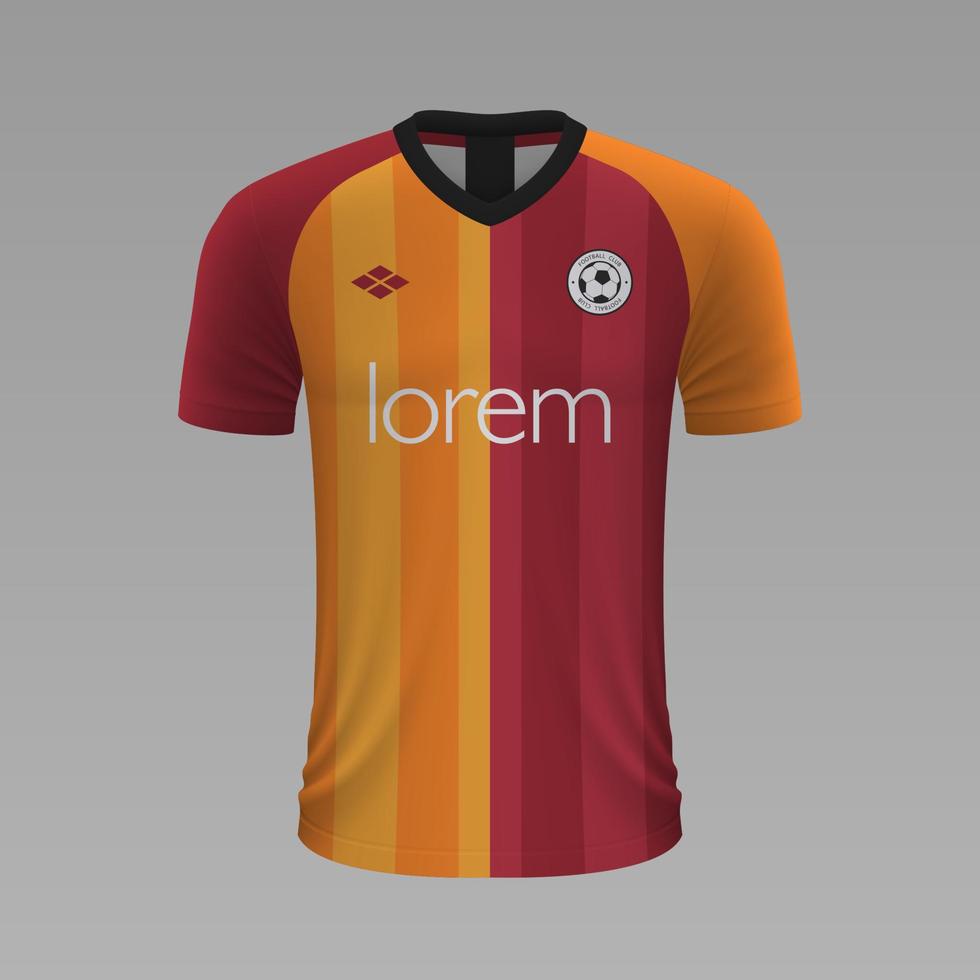 realista fútbol camisa 2020 vector