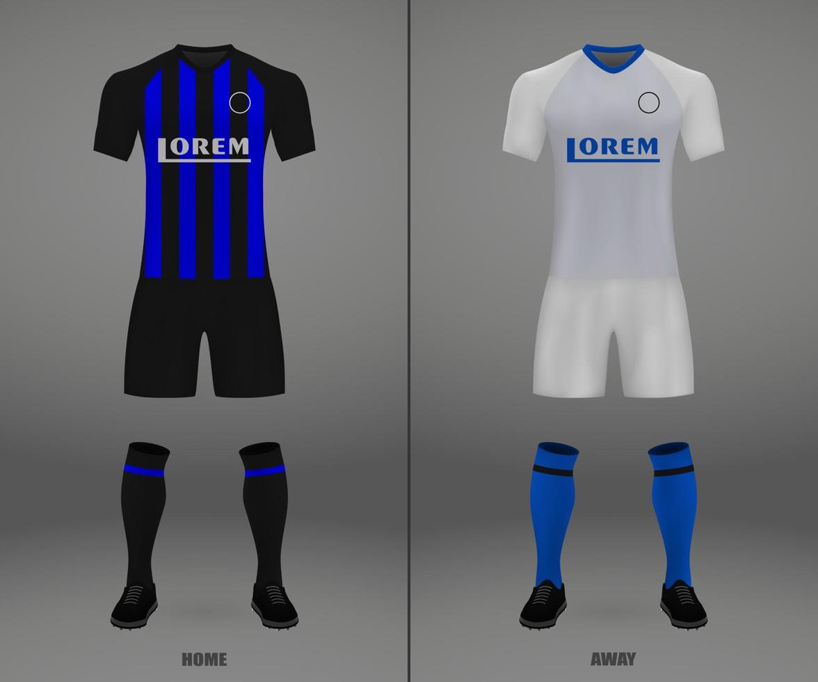 fútbol americano equipo 2018-19, camisa modelo vector