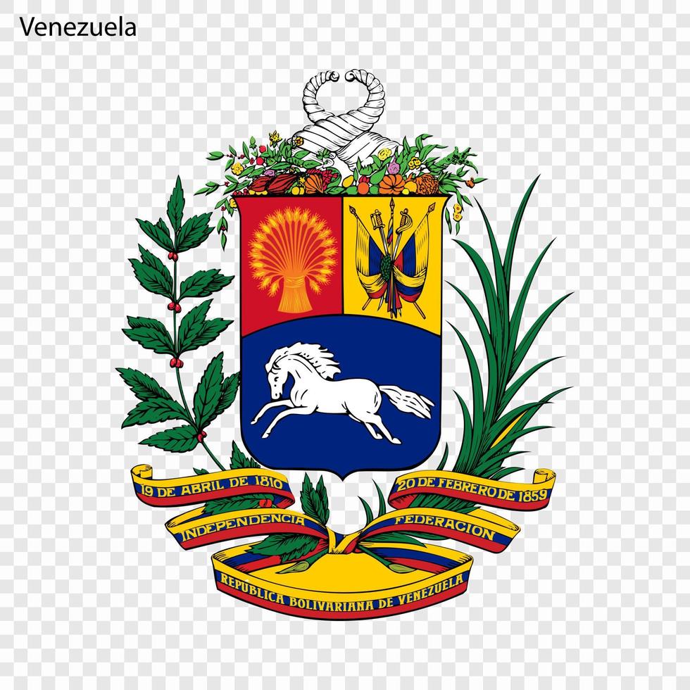 Emblem of Venezuela vector