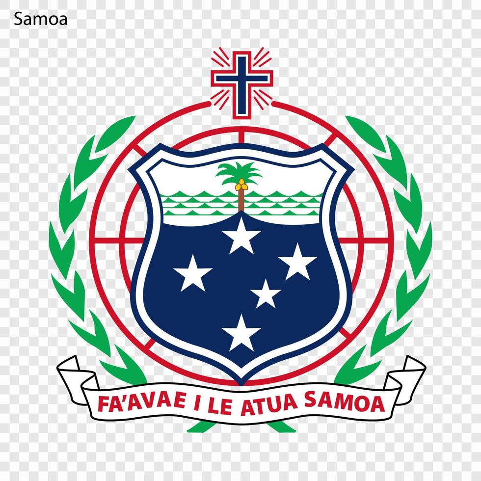 Emblem of Samoa vector