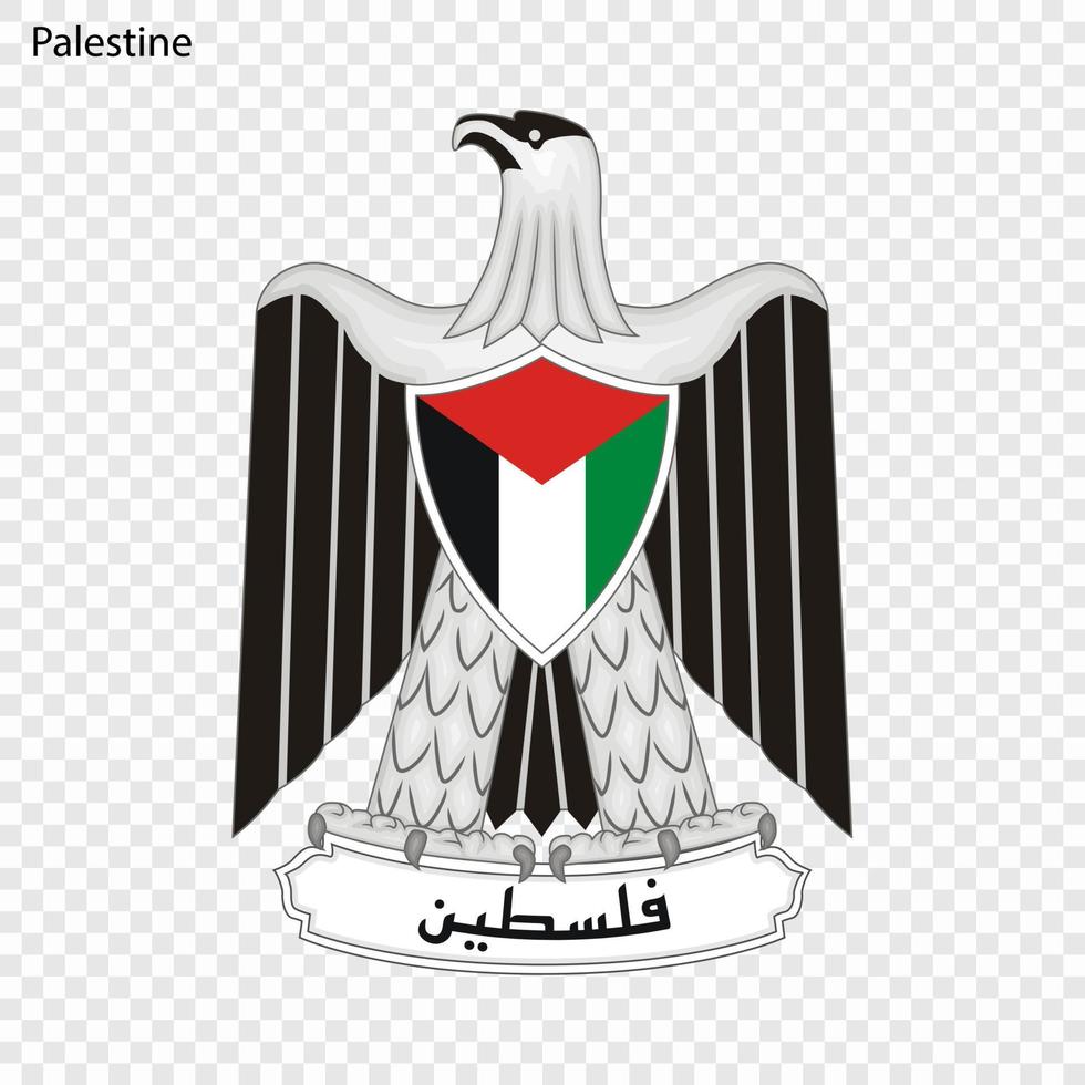 National emblem or symbol Palestine vector