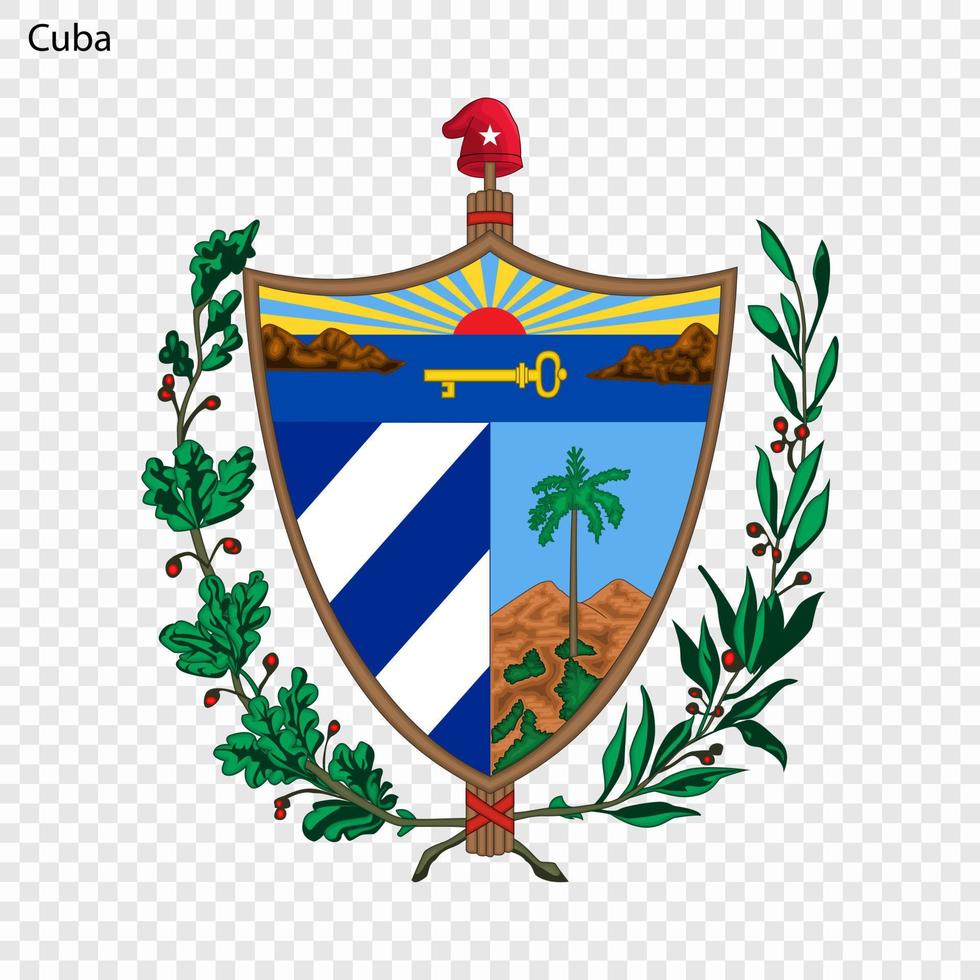 National emblem or symbol Cuba vector