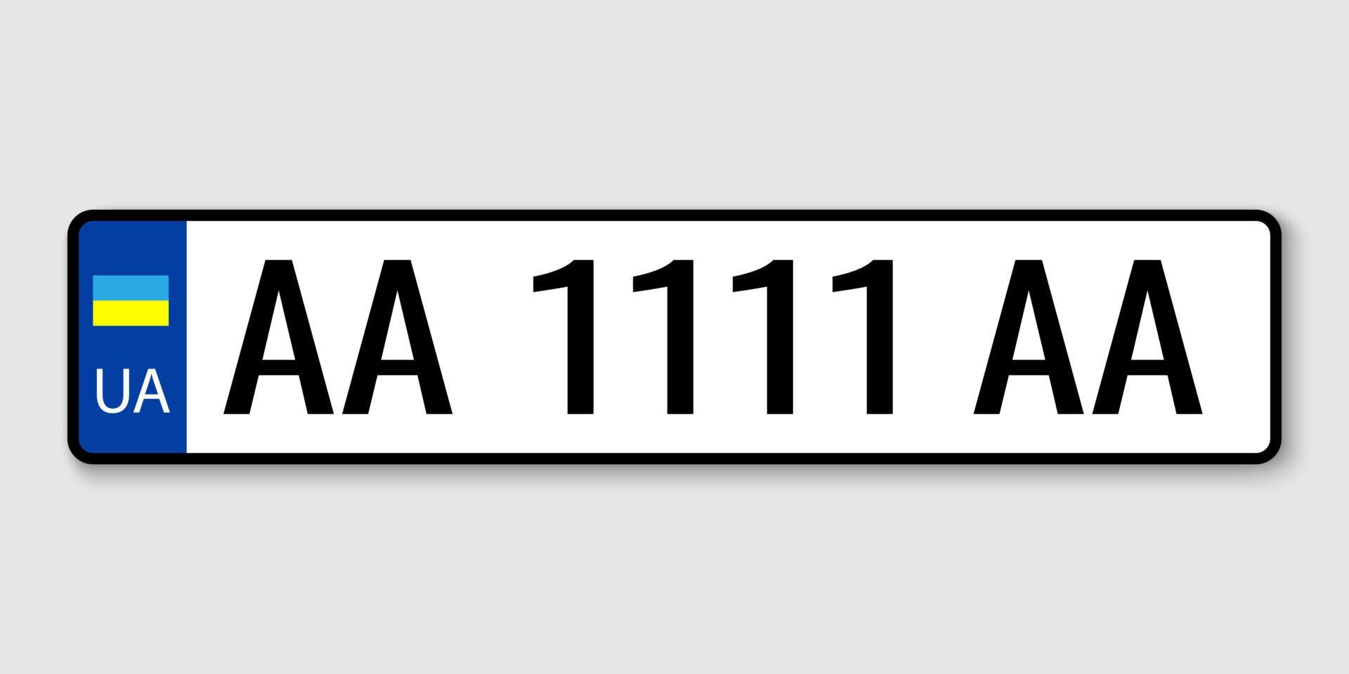 Vehicle registration plates 21912108 Vector Art at Vecteezy