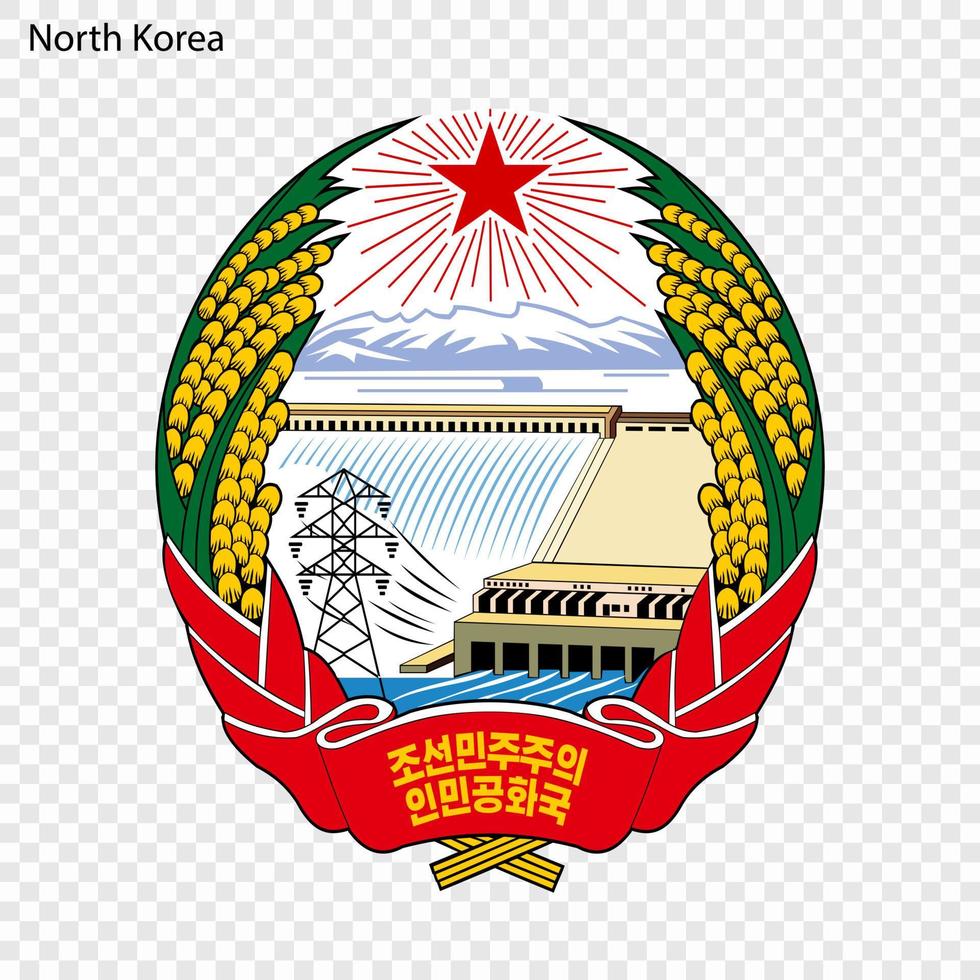 National emblem or symbol North Korea vector