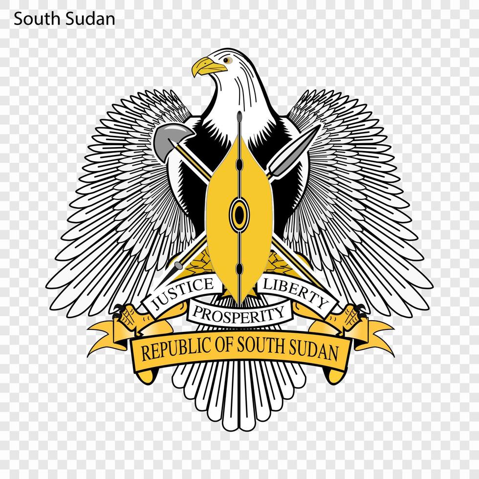 National emblem or symbol South Sudan vector