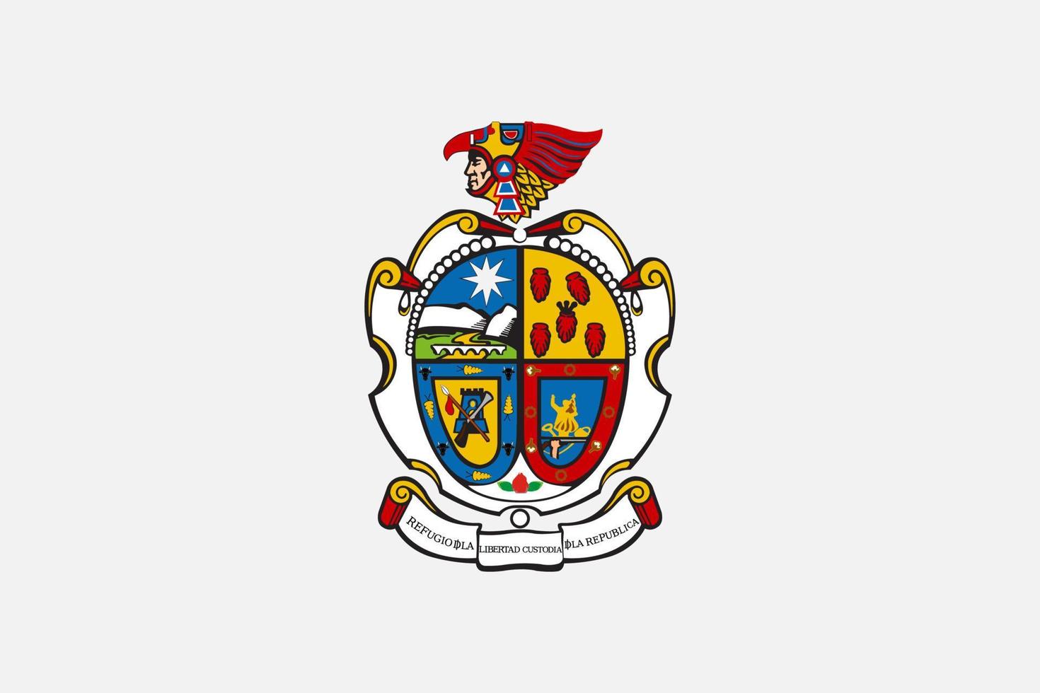 Simple flag of City of Mexico vector