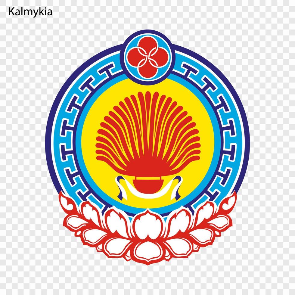 Emblem of  province of Russia vector