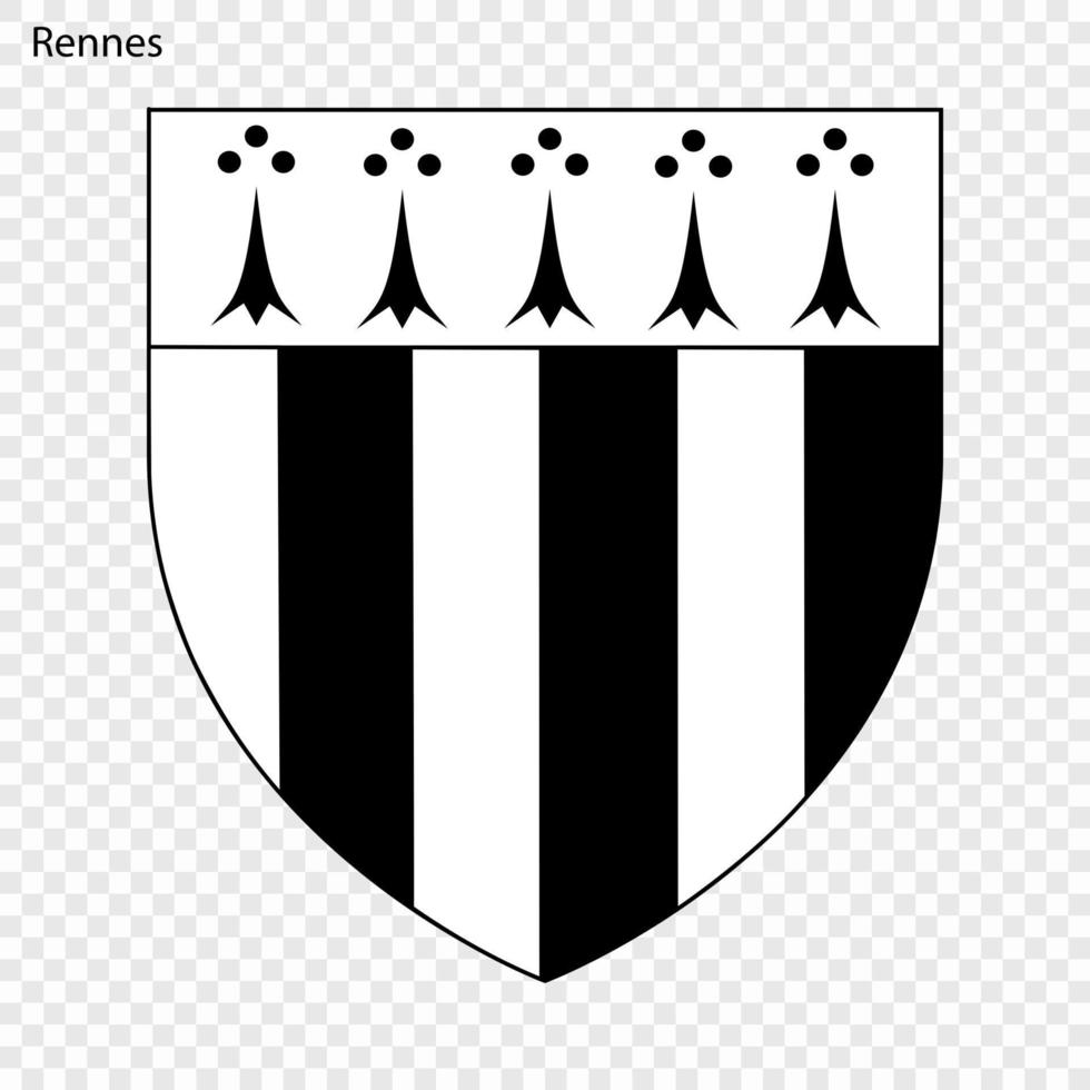 Emblem of Rennes vector