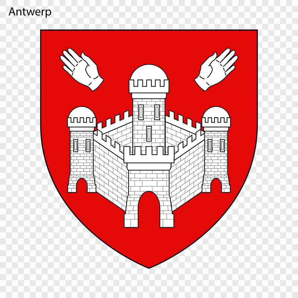 Emblem of Antwerp vector