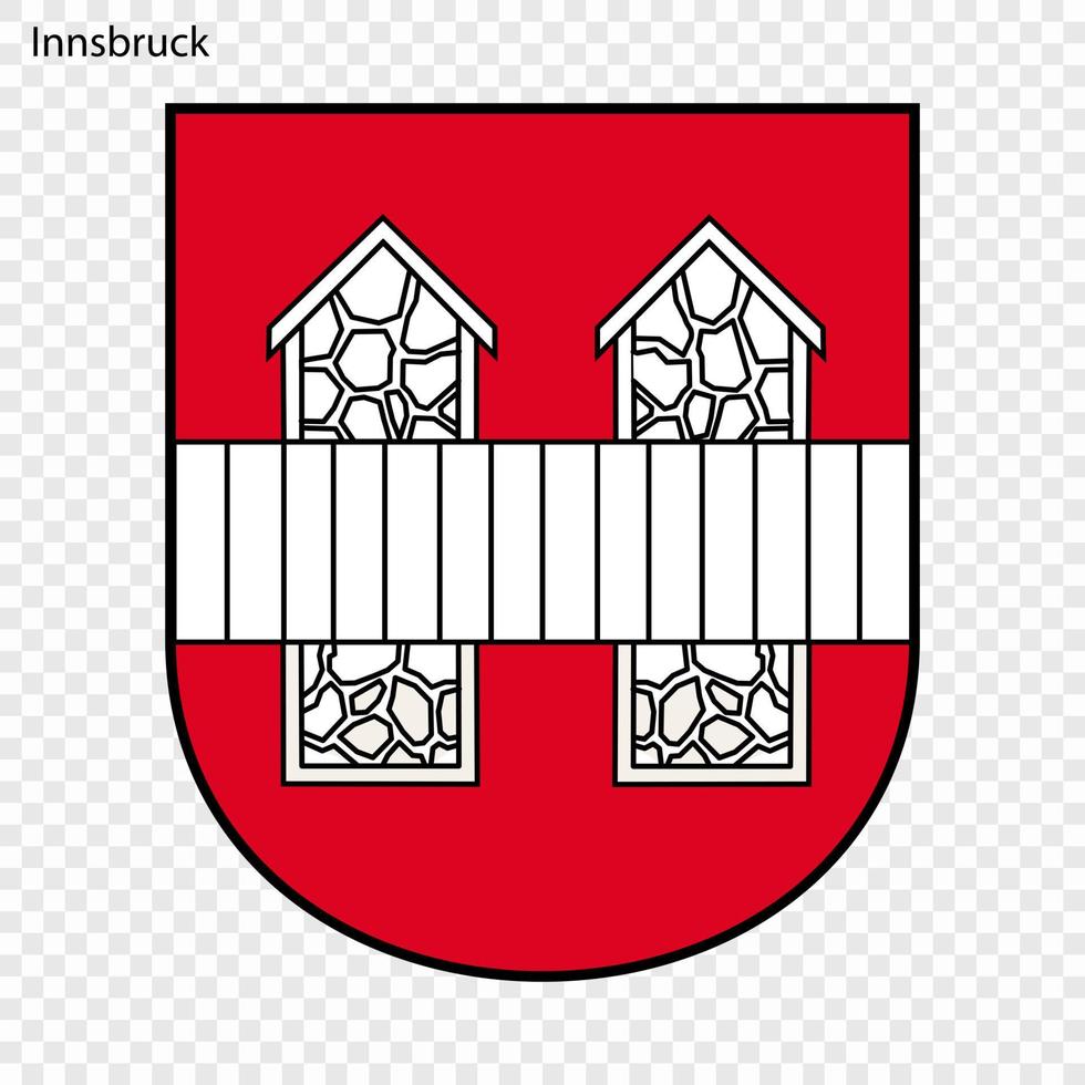 Emblem of Innsbruck vector