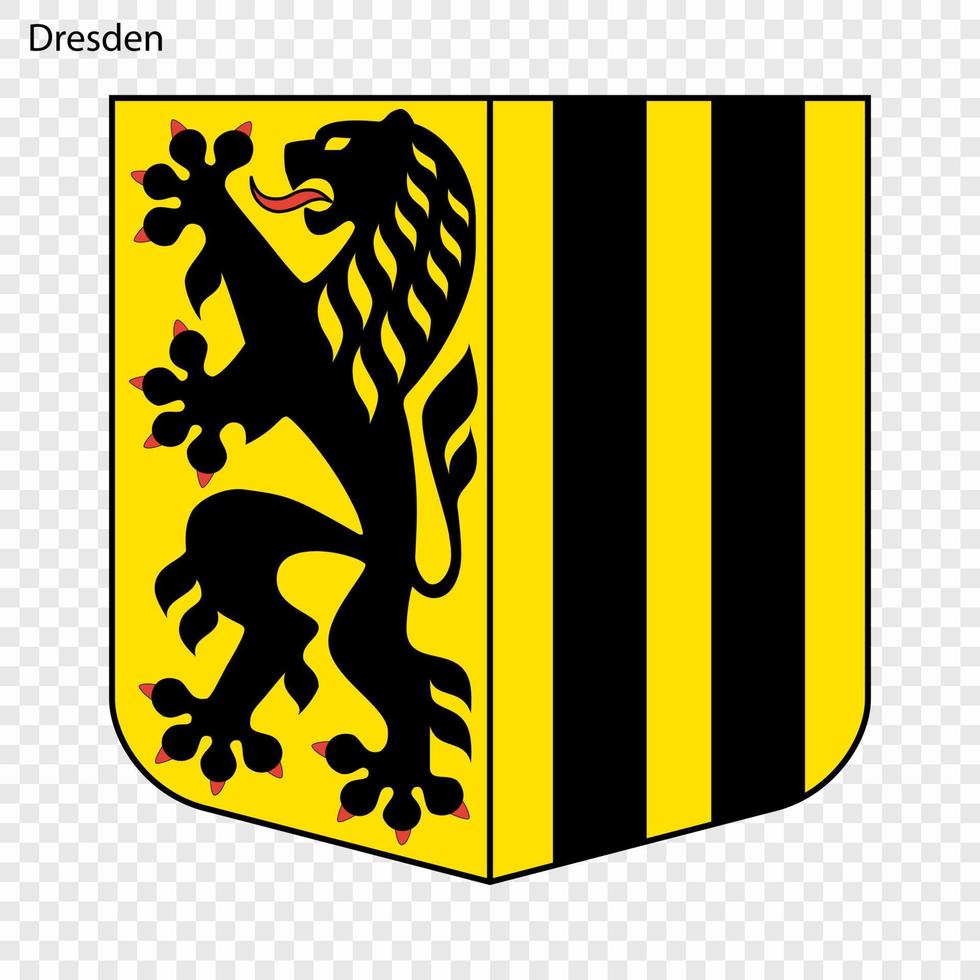 Emblem of Dresden vector