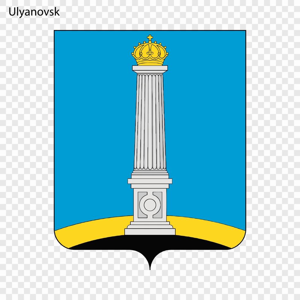 Emblem of Ulyanovsk. Vector illustration
