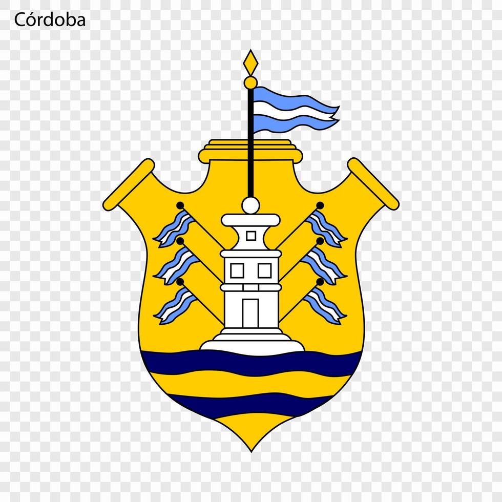 Emblem City of Argentina. Vector illustration