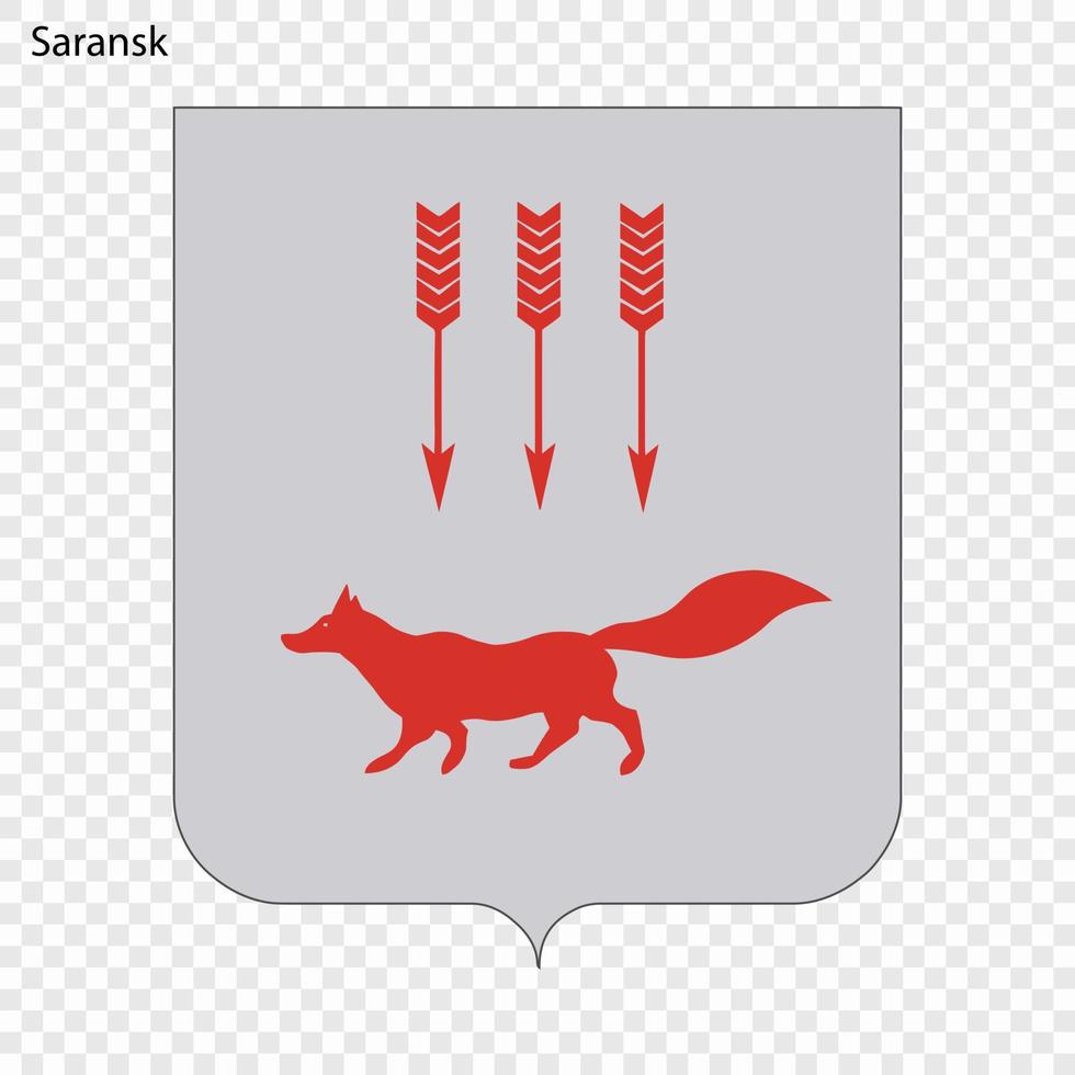 Emblem of Saransk vector
