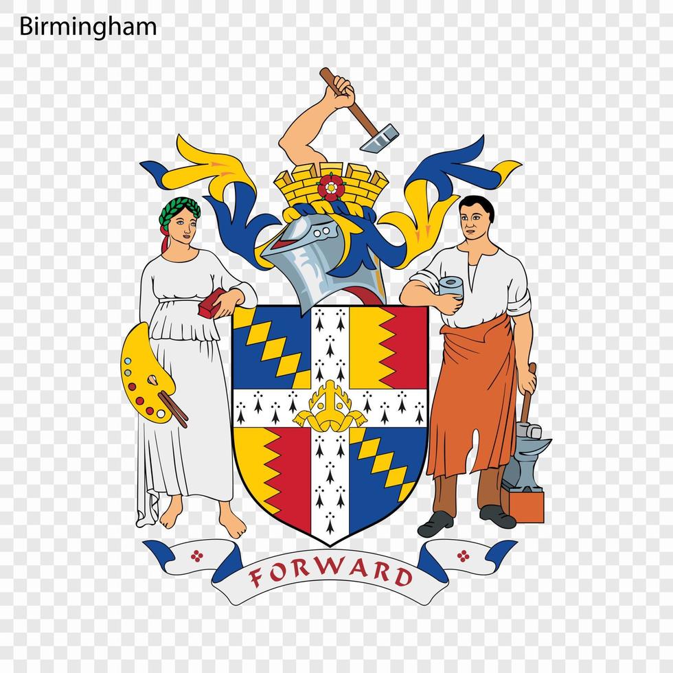 Emblem of Birmingham vector