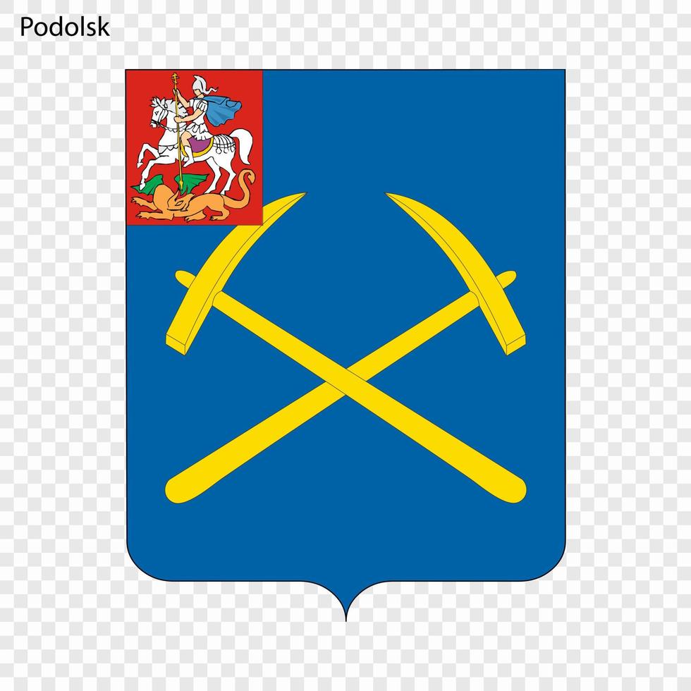 emblema de Podolsk vector